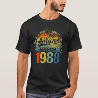 60. Geburtstagsgeschenke Legends Geboren im März 1 T-Shirt