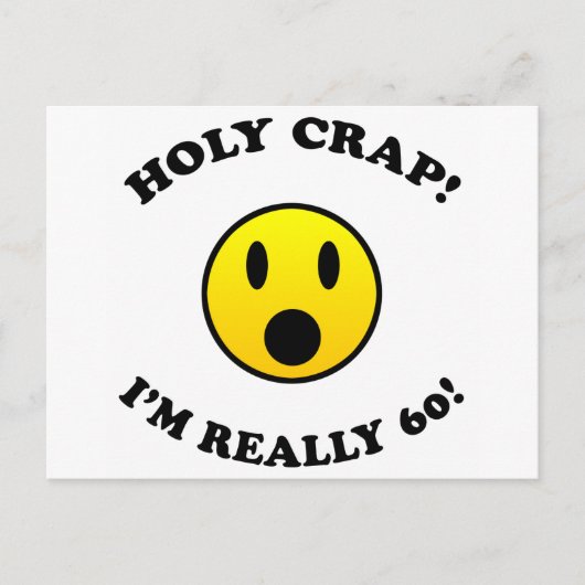60. Geburtstagsgeschenke Postkarte (Vorderseite)