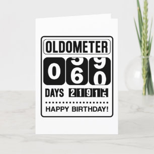 60. Geburtstagskarte Dankeskarte
