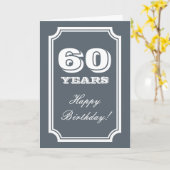 60. Geburtstagskarte für 60 Jahre Karte (Gelbe Blume)