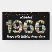 60. Geburtstagskollage 1966 gegründet Banner (Horizontal)