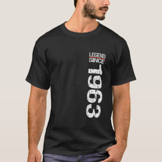 60. Geburtstagslegende Seit 1963 60. Geburtstag T-Shirt