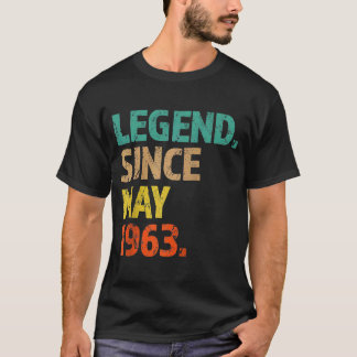 60. Geburtstagslegende Seit Mai 1963 60 Jahre alt T-Shirt
