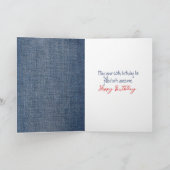 60. Geburtstagsmarine mit Red Balloon Karte (Innenseite)