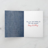 60. Geburtstagsmarine mit Red Balloon Karte (Innenseite)