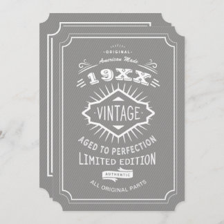 60. Geburtstagspartei Custom Color Limited Edition Einladung