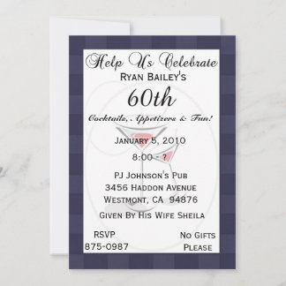 60. Geburtstagspartei Personalisierte Einladung