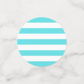 60. Geburtstagsparty Aquamarin White 60. Konfetti (Klein Vorderseite)