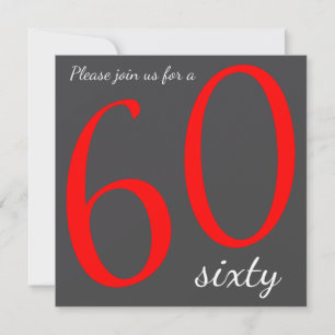 60. Geburtstagsparty   DIY Text Einladung