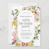 60. Geburtstagsparty Einladung (Vorderseite)