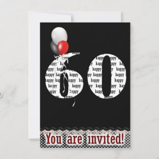 60. Geburtstagsparty Einladung