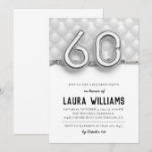 60. Geburtstagsparty Einladung (Vorne/Hinten)
