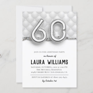 60. Geburtstagsparty Einladung