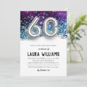 60. Geburtstagsparty Einladung (Stehend Vorderseite)