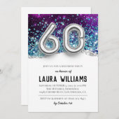60. Geburtstagsparty Einladung (Vorne/Hinten)