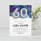 60. Geburtstagsparty Einladung (Stehend Vorderseite)