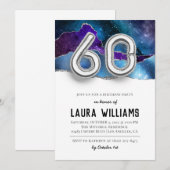 60. Geburtstagsparty Einladung (Vorne/Hinten)
