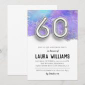 60. Geburtstagsparty Einladung (Vorne/Hinten)