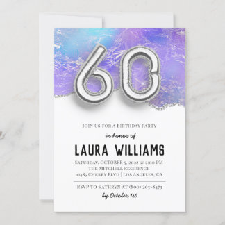 60. Geburtstagsparty Einladung