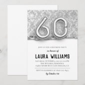 60. Geburtstagsparty Einladung (Vorne/Hinten)