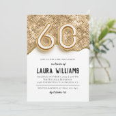 60. Geburtstagsparty Einladung (Stehend Vorderseite)