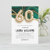 60. Geburtstagsparty Einladung (Stehend Vorderseite)