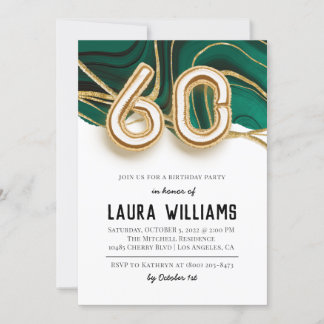 60. Geburtstagsparty Einladung