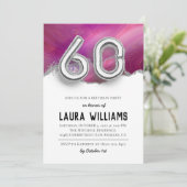 60. Geburtstagsparty Einladung (Stehend Vorderseite)
