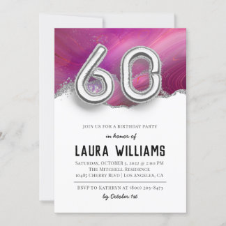 60. Geburtstagsparty Einladung