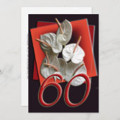 60. Geburtstagsparty Einladung (Vorne/Hinten)