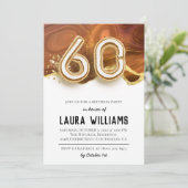 60. Geburtstagsparty Einladung (Stehend Vorderseite)