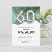 60. Geburtstagsparty Einladung (Stehend Vorderseite)