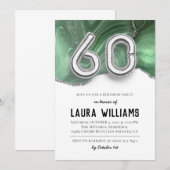 60. Geburtstagsparty Einladung (Vorne/Hinten)