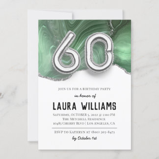 60. Geburtstagsparty Einladung