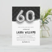 60. Geburtstagsparty Einladung (Stehend Vorderseite)