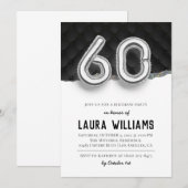 60. Geburtstagsparty Einladung (Vorne/Hinten)