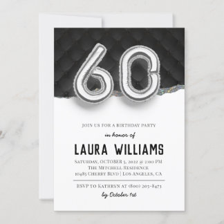 60. Geburtstagsparty Einladung