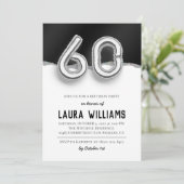 60. Geburtstagsparty Einladung (Stehend Vorderseite)