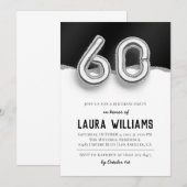60. Geburtstagsparty Einladung (Vorne/Hinten)