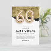 60. Geburtstagsparty Einladung (Stehend Vorderseite)