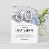 60. Geburtstagsparty Einladung (Stehend Vorderseite)