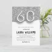 60. Geburtstagsparty Einladung (Stehend Vorderseite)