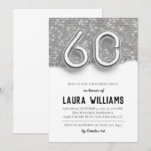 60. Geburtstagsparty Einladung (Vorne/Hinten)