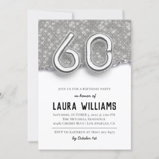 60. Geburtstagsparty Einladung