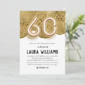 60. Geburtstagsparty Einladung (Stehend Vorderseite)