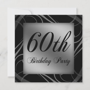60. Geburtstagsparty Einladung
