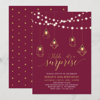 60. Geburtstagsparty Einladung