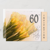 60. Geburtstagsparty Einladung - Calla Lilies (Vorne/Hinten)
