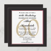 60. Geburtstagsparty-Einladung Einladung (Vorne/Hinten)