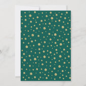 60. Geburtstagsparty Einladung - Gold Green (Rückseite)
